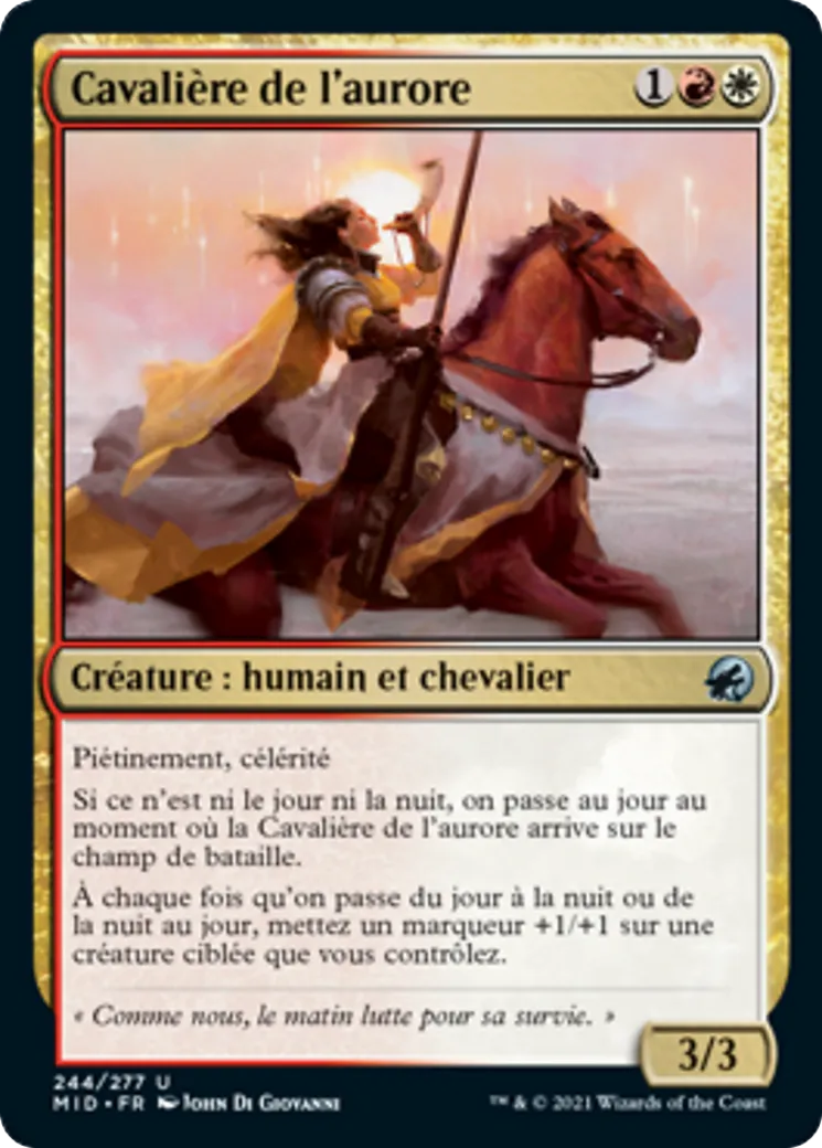 Cavalière de l'aurore — Innistrad: Midnight Hunt — Magic: The Gathering
