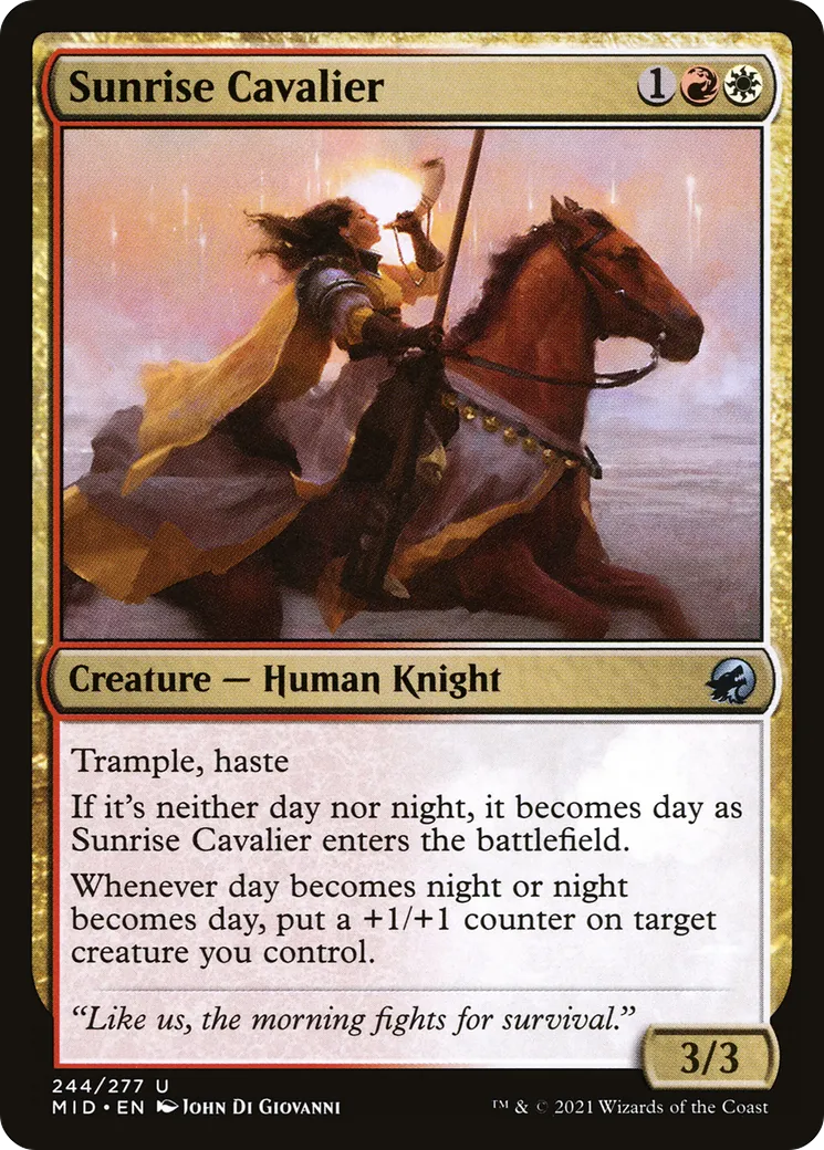 Cavalière de l'aurore — Innistrad: Midnight Hunt — Magic: The Gathering