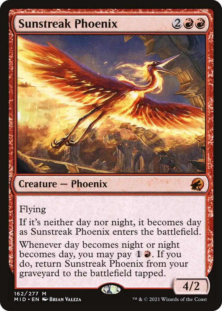 Sunstreak Phoenix — Innistrad: Midnight Hunt — Magic: The Gathering