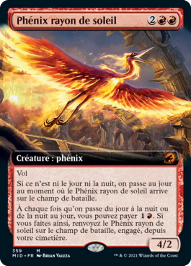 Phénix rayon de soleil — Innistrad: Midnight Hunt — Magic: The Gathering