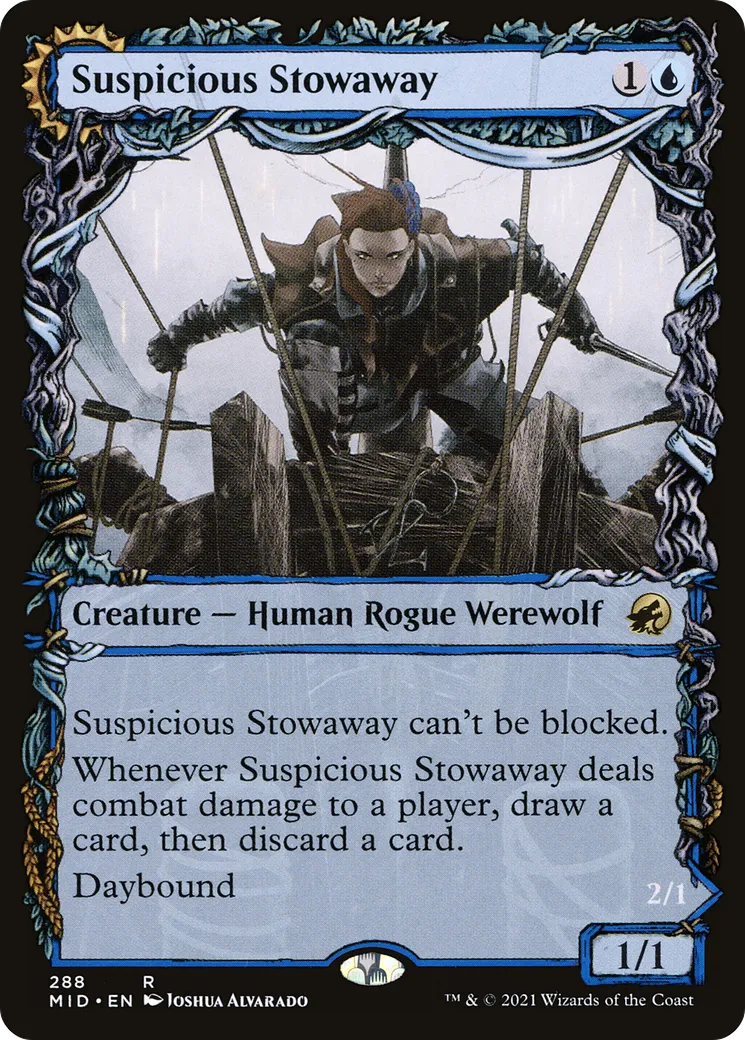 Suspicious Stowaway // Seafaring Werewolf — Innistrad: Midnight Hunt — Magic: The Gathering