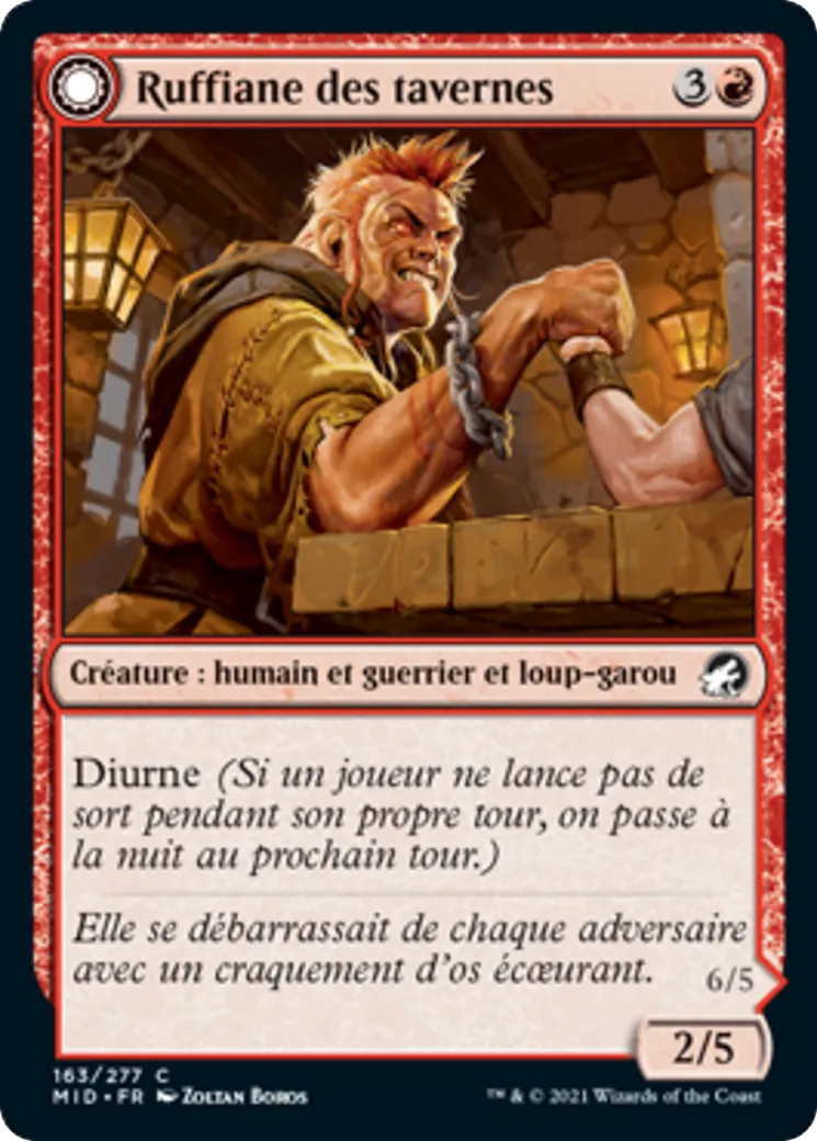 Ruffiane des tavernes // Fracasseuse de taverne — Innistrad: Midnight Hunt — Magic: The Gathering