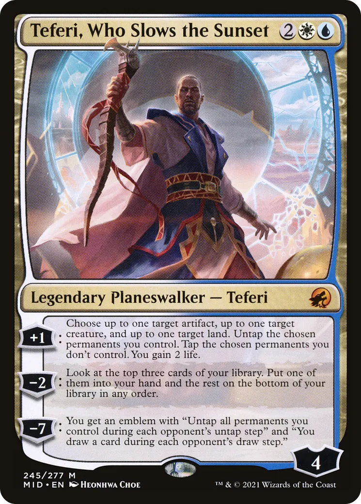 Teferi, Who Slows the Sunset — Innistrad: Midnight Hunt — Magic: The Gathering