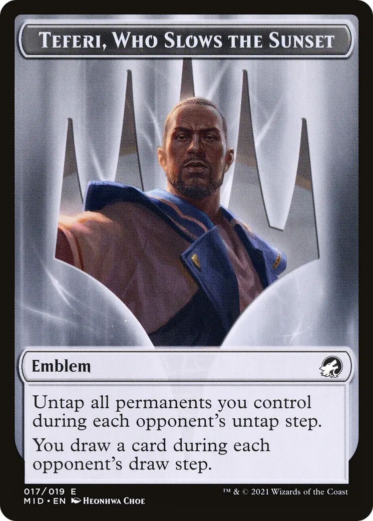 Teferi, Who Slows the Sunset Emblem — Innistrad: Midnight Hunt — Magic: The Gathering