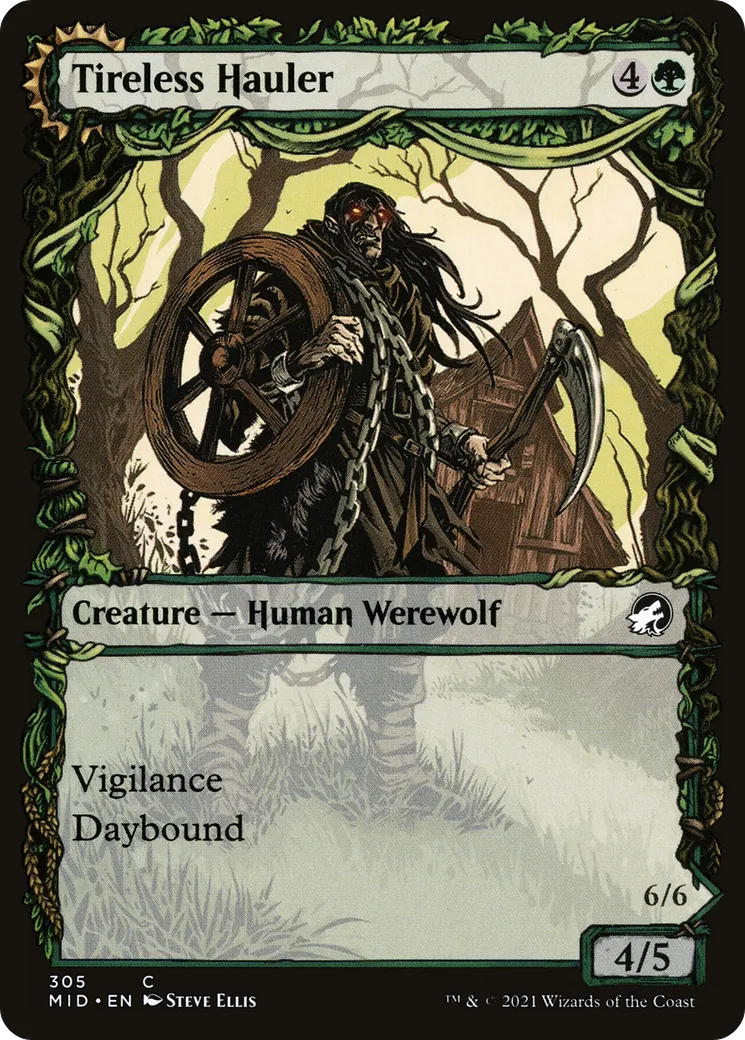Tireless Hauler // Dire-Strain Brawler — Innistrad: Midnight Hunt — Magic: The Gathering