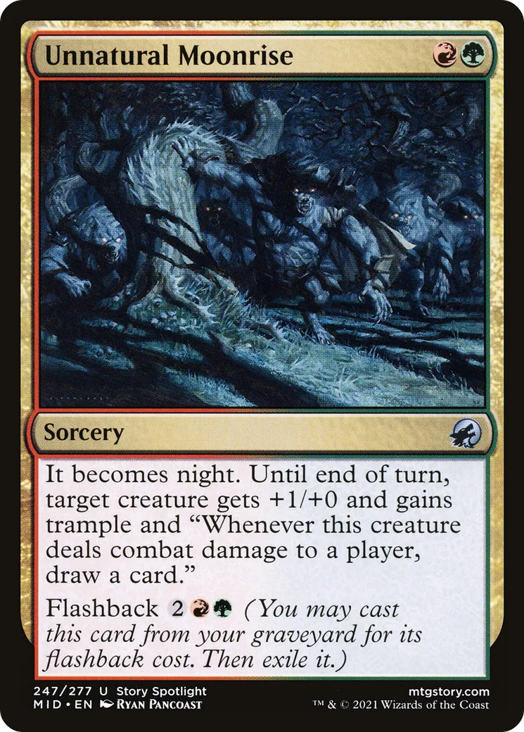 Unnatural Moonrise — Innistrad: Midnight Hunt — Magic: The Gathering