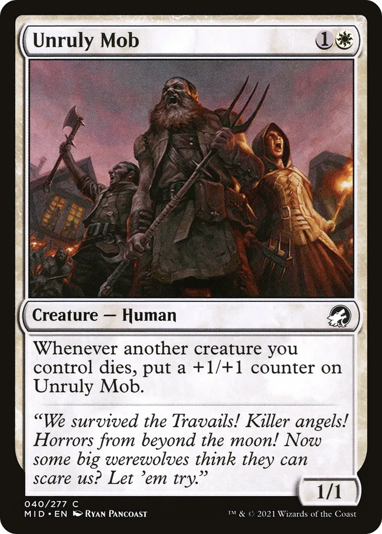 Foule indocile — Innistrad: Midnight Hunt — Magic: The Gathering
