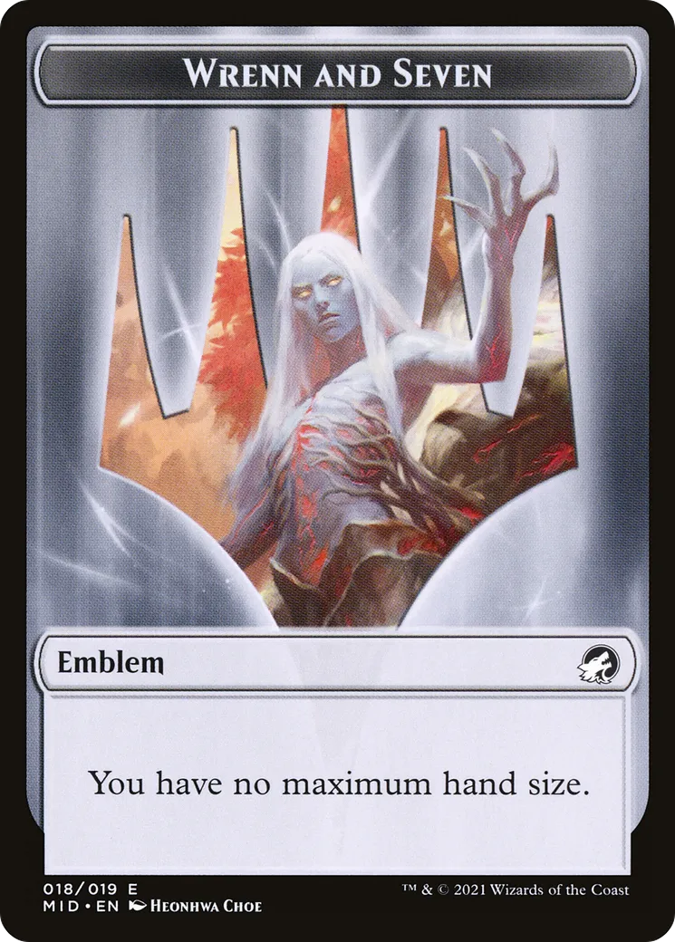 Wrenn and Seven Emblem — Innistrad: Midnight Hunt — Magic: The Gathering