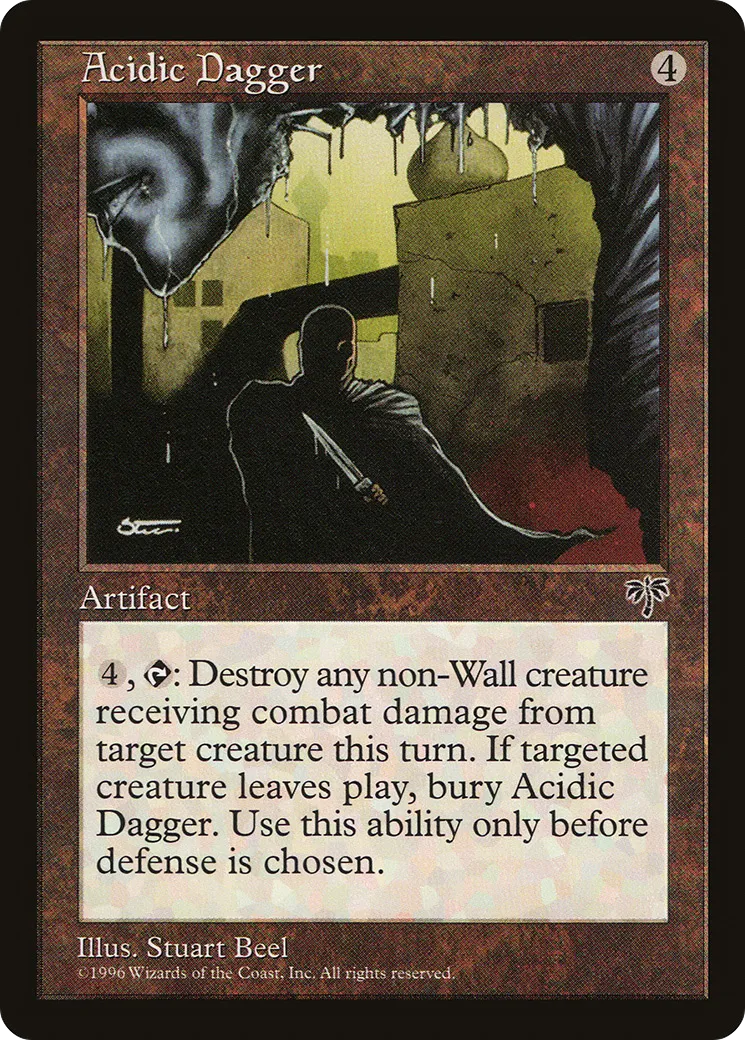 Acidic Dagger — Mirage — Magic: The Gathering