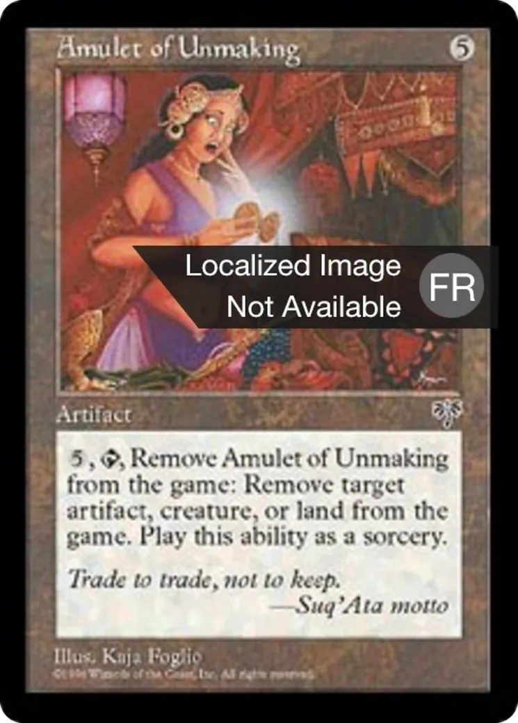 Amulette de déconstruction — Mirage — Magic: The Gathering