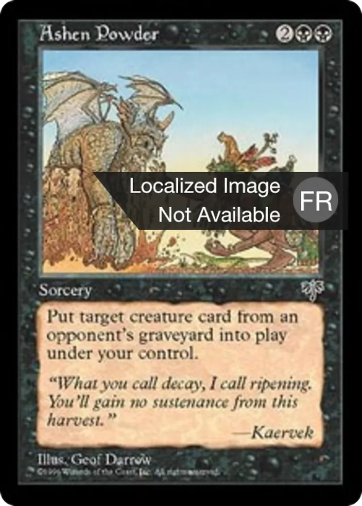 Poudre de cendres — Mirage — Magic: The Gathering