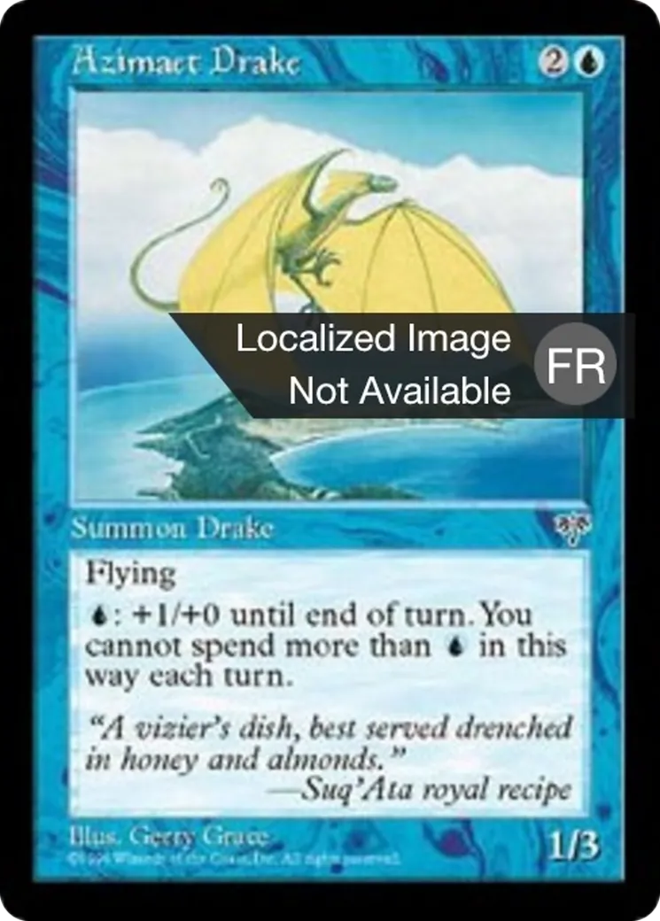 Drâkon de l'Azimaïet — Mirage — Magic: The Gathering
