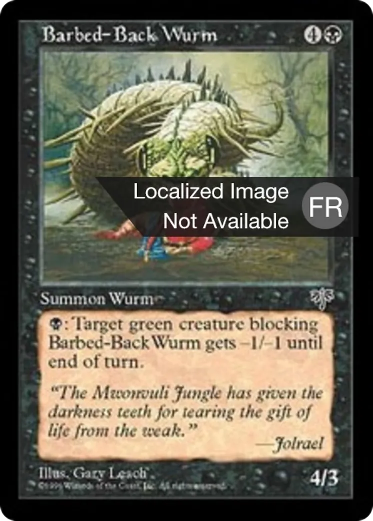 Guivre au dos barbelé — Mirage — Magic: The Gathering