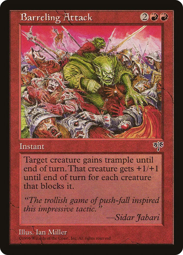 Barreling Attack — Mirage — Magic: The Gathering