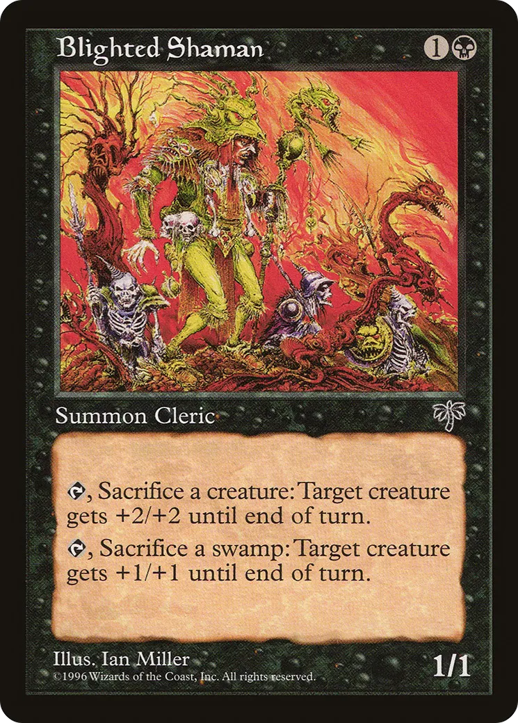 Blighted Shaman — Mirage — Magic: The Gathering