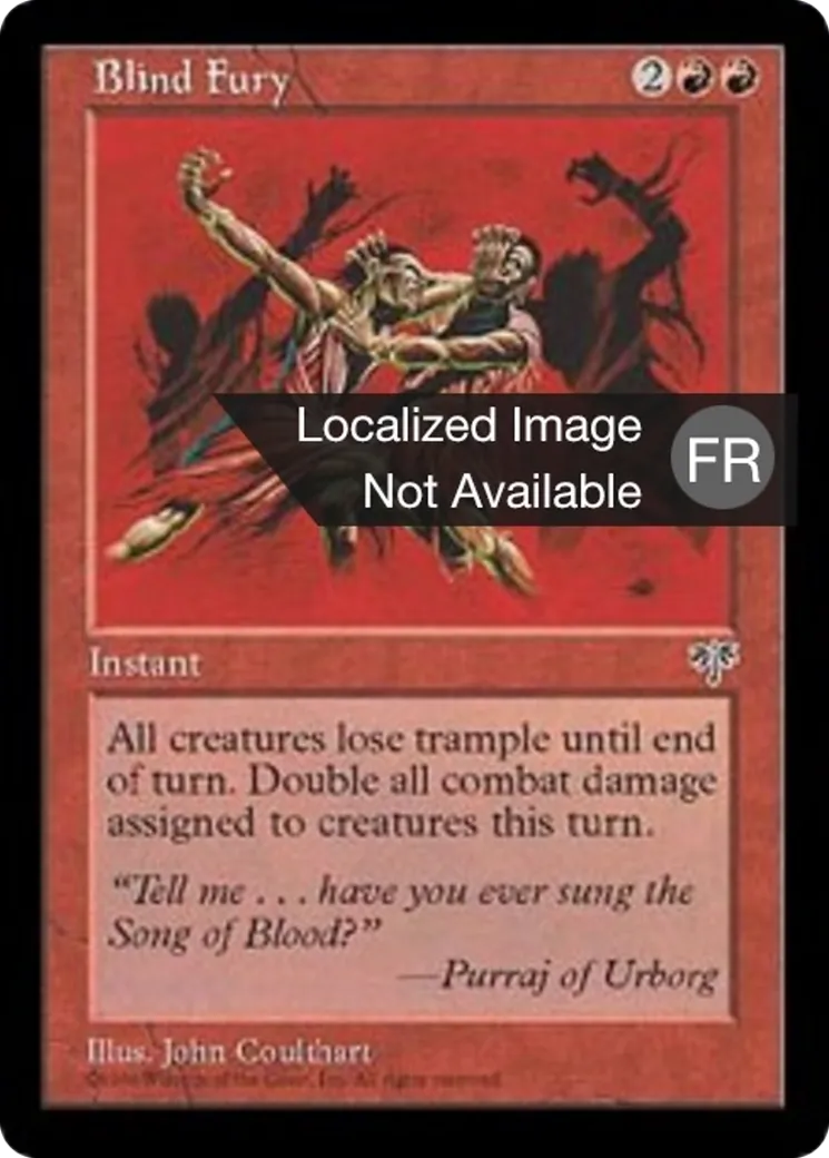 Fureur aveugle — Mirage — Magic: The Gathering