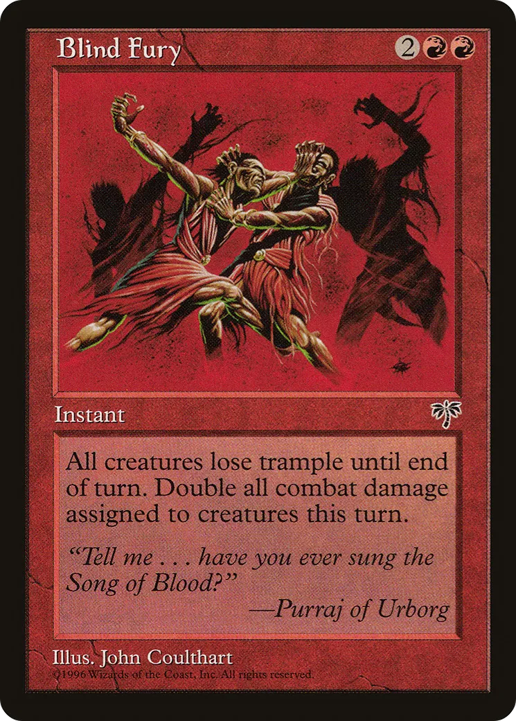 Blind Fury — Mirage — Magic: The Gathering