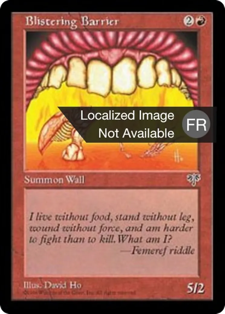 Barrière incandescente — Mirage — Magic: The Gathering