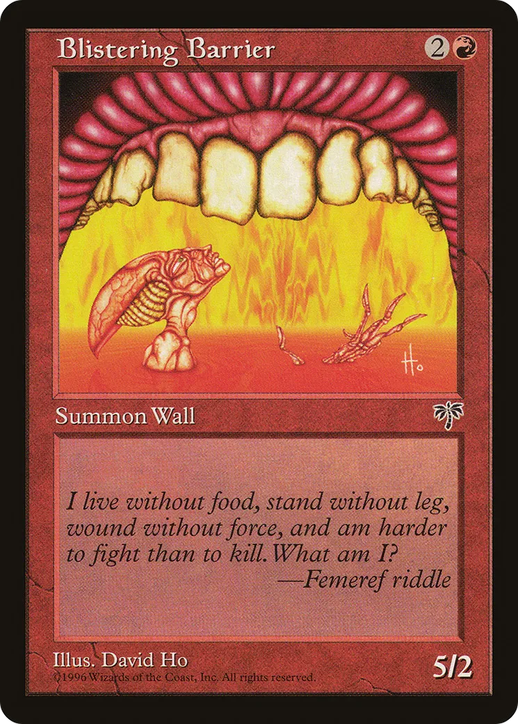 Blistering Barrier — Mirage — Magic: The Gathering
