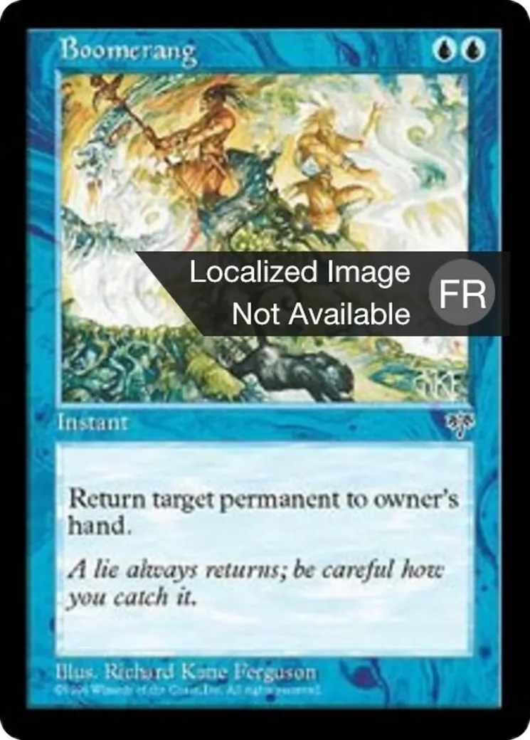Boomerang — Mirage — Magic: The Gathering