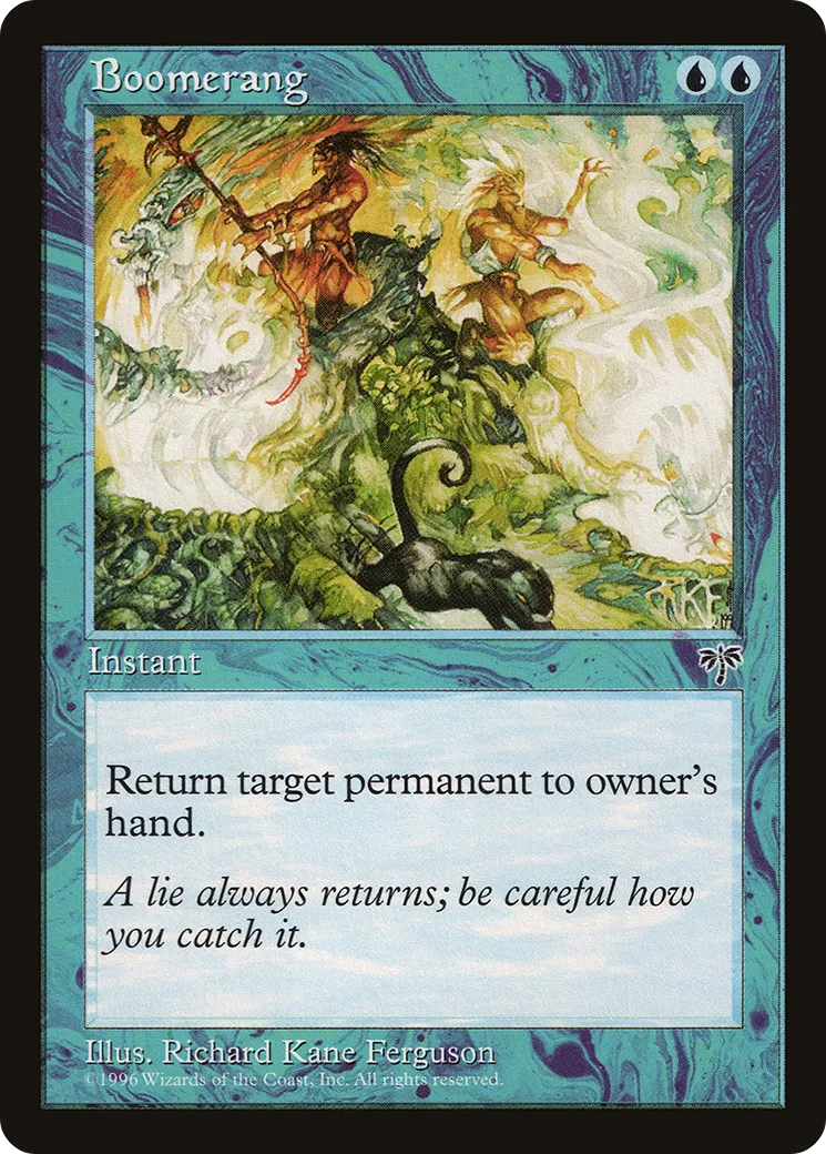Boomerang — Mirage — Magic: The Gathering