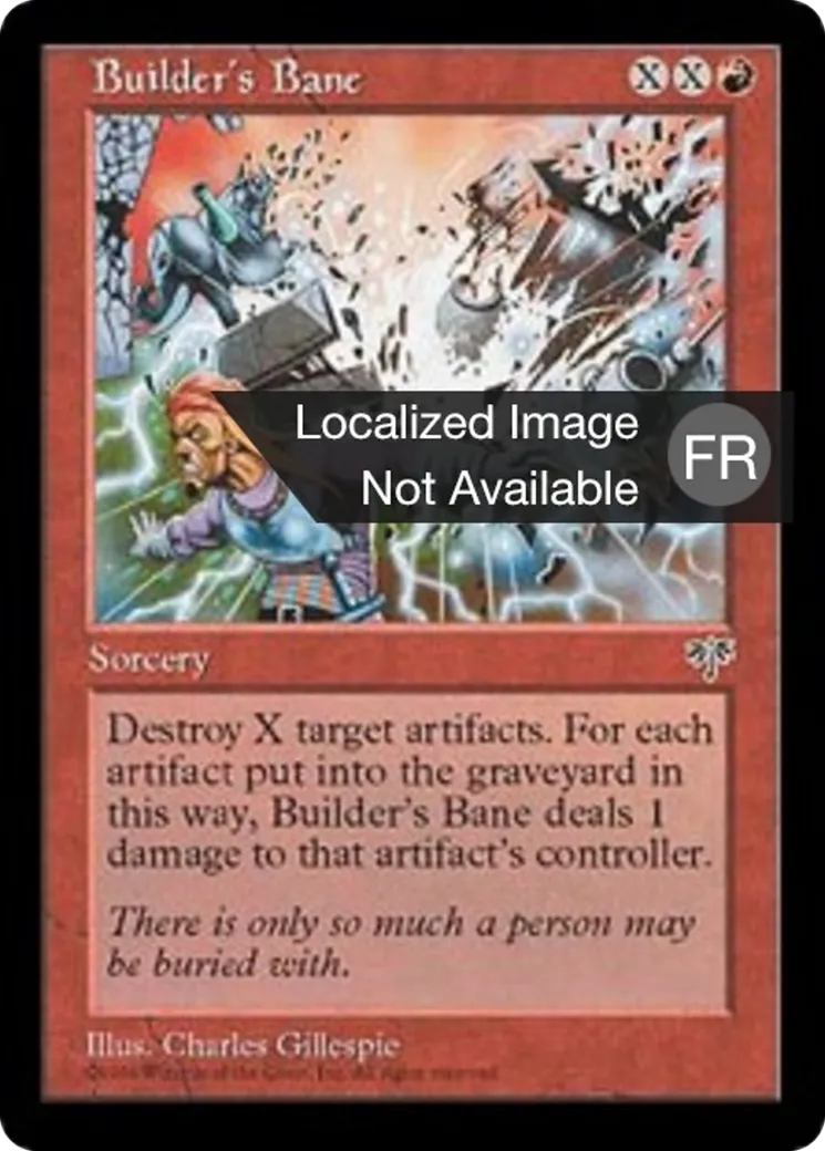 Fléau des bâtisseurs — Mirage — Magic: The Gathering