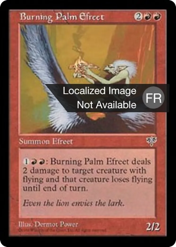 Efrit de la paume ardente — Mirage — Magic: The Gathering