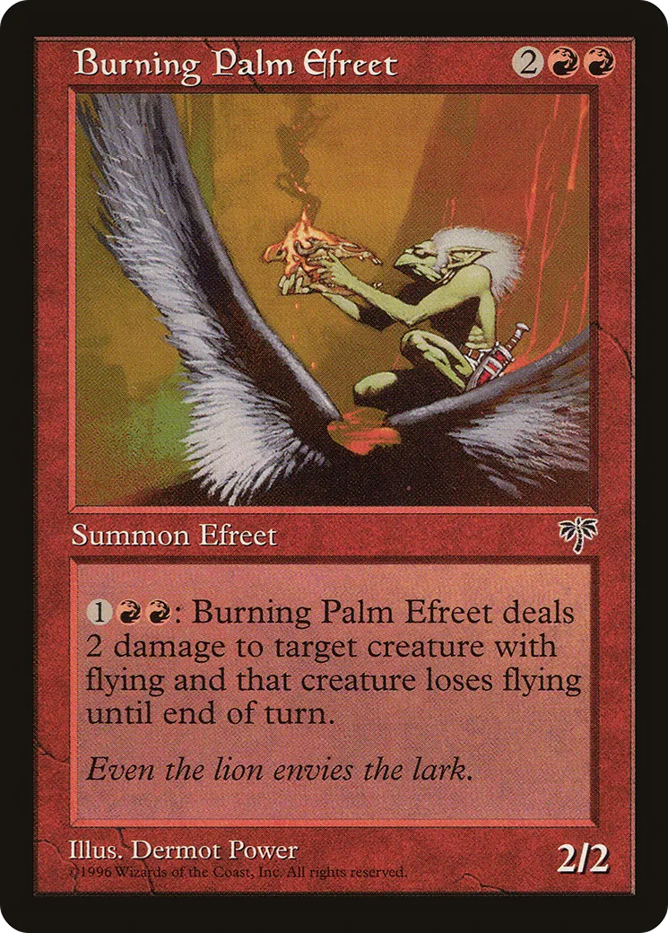 Burning Palm Efreet — Mirage — Magic: The Gathering