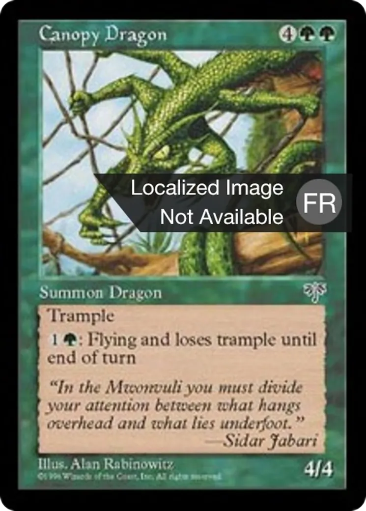 Dragon de la canopée — Mirage — Magic: The Gathering
