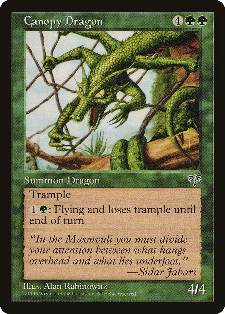 Canopy Dragon — Mirage — Magic: The Gathering