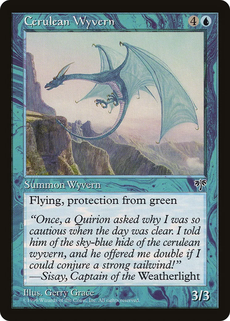 Cerulean Wyvern — Mirage — Magic: The Gathering
