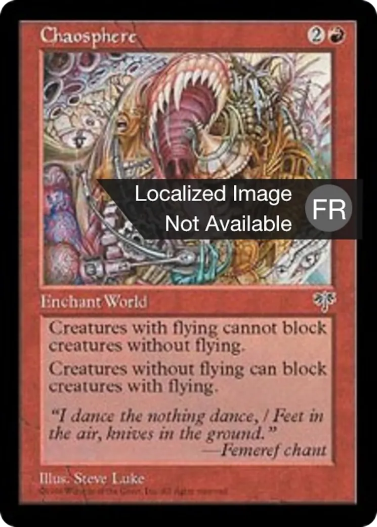 La Chaosphère — Mirage — Magic: The Gathering