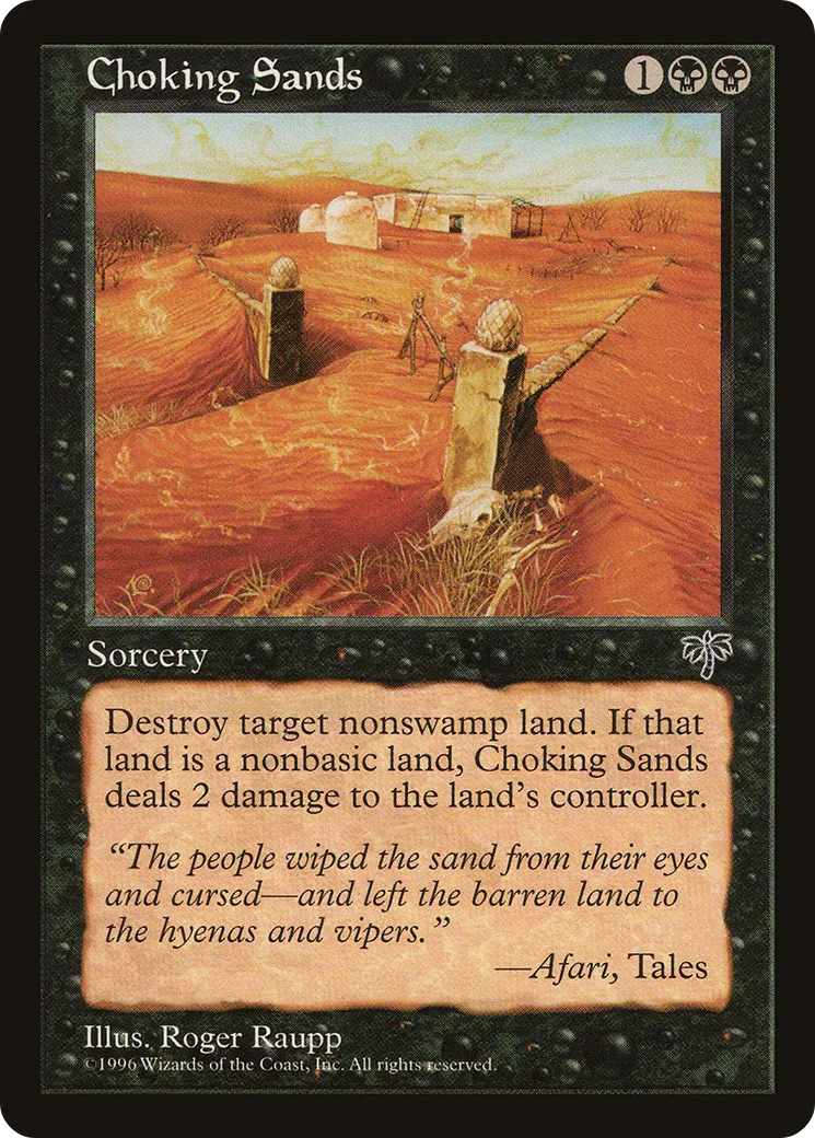 Choking Sands — Mirage — Magic: The Gathering