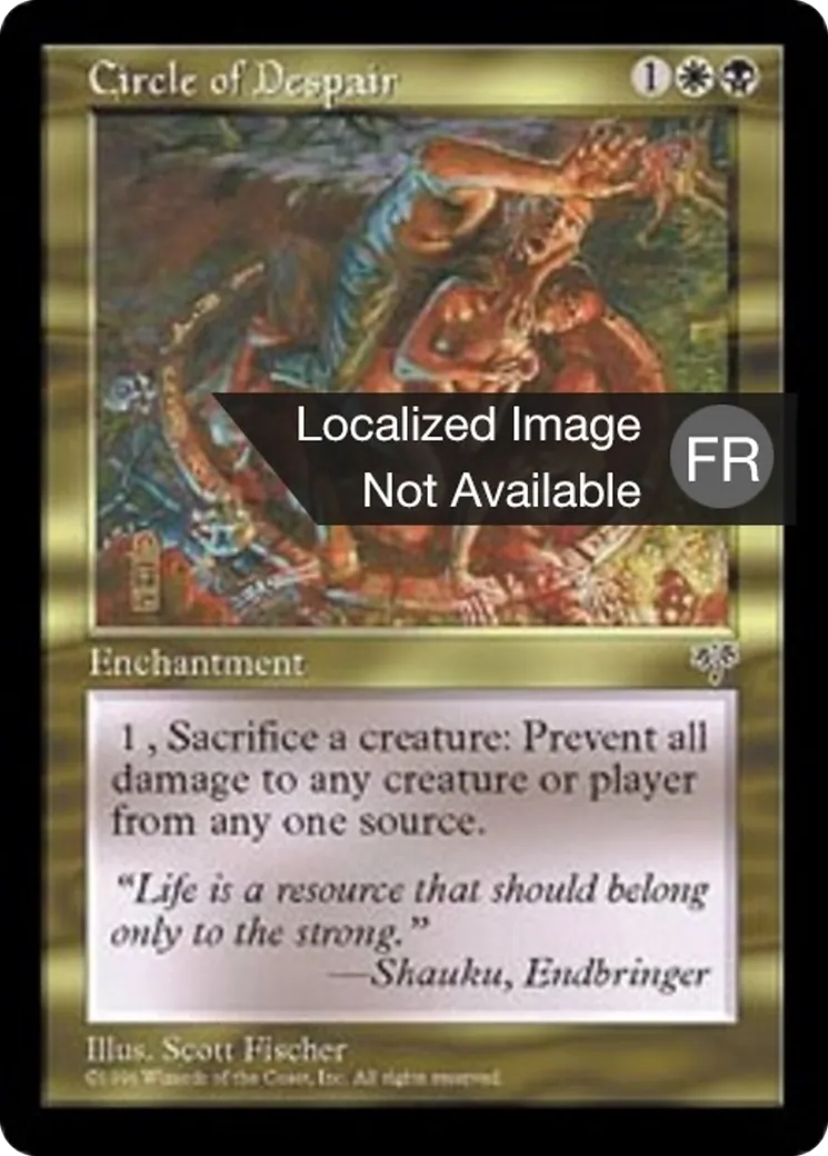 Cercle du désespoir — Mirage — Magic: The Gathering
