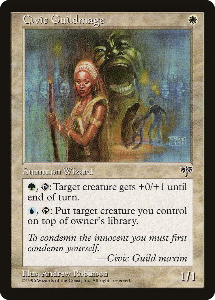 Civic Guildmage from Mirage - Magic: The Gathering