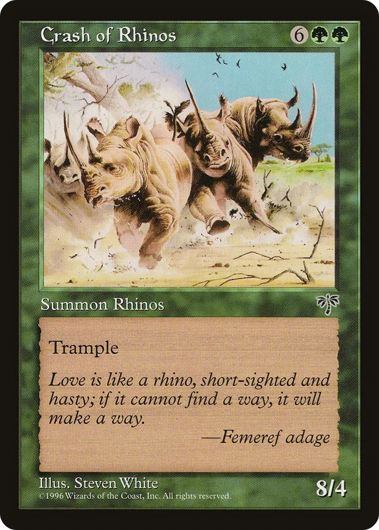 Déferlante de rhinocéros — Mirage — Magic: The Gathering
