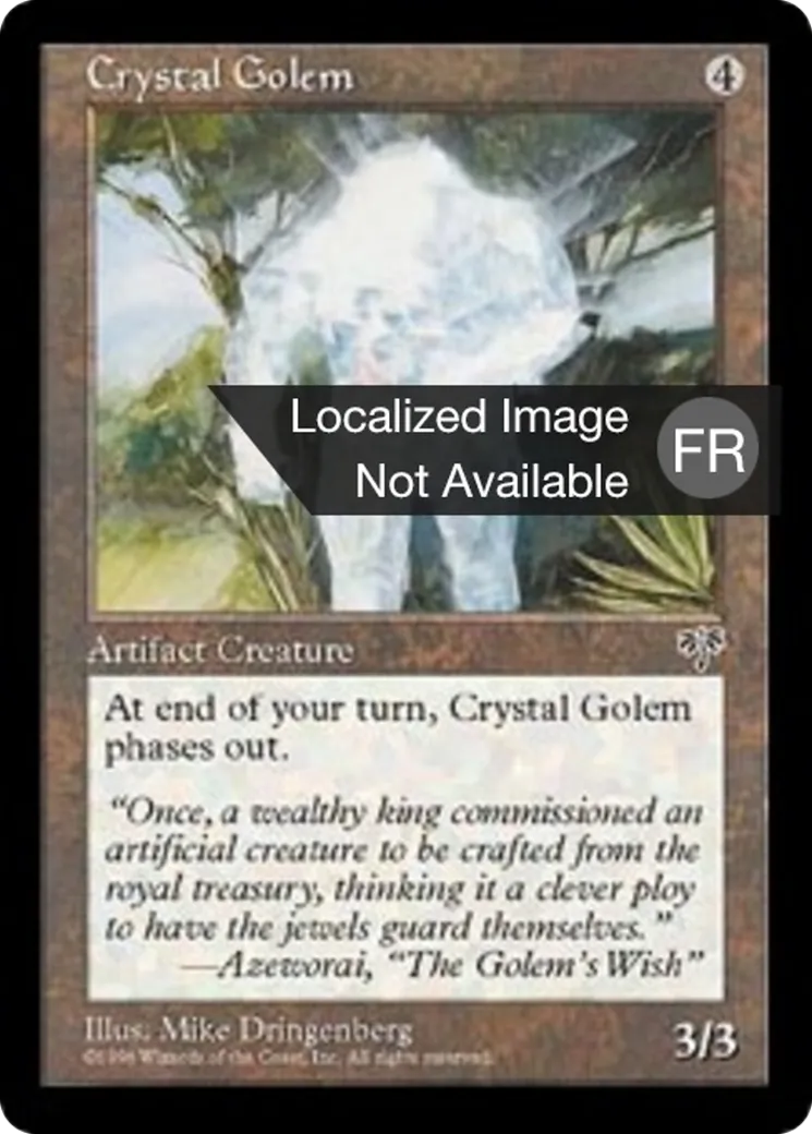 Golem de cristal — Mirage — Magic: The Gathering