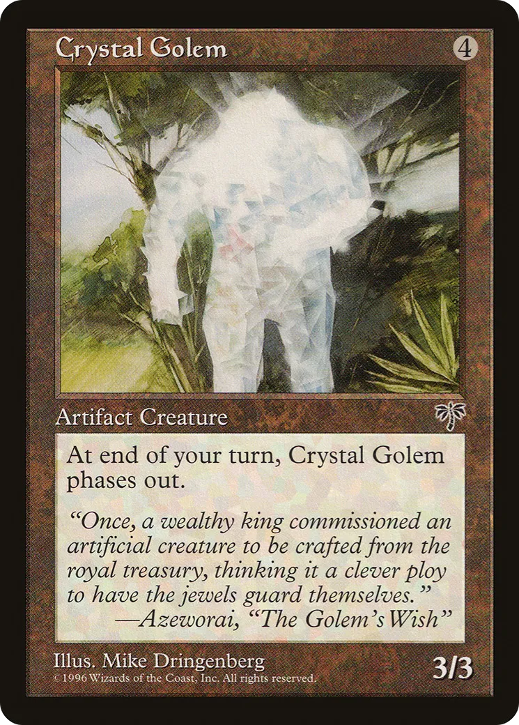 Golem de cristal — Mirage — Magic: The Gathering
