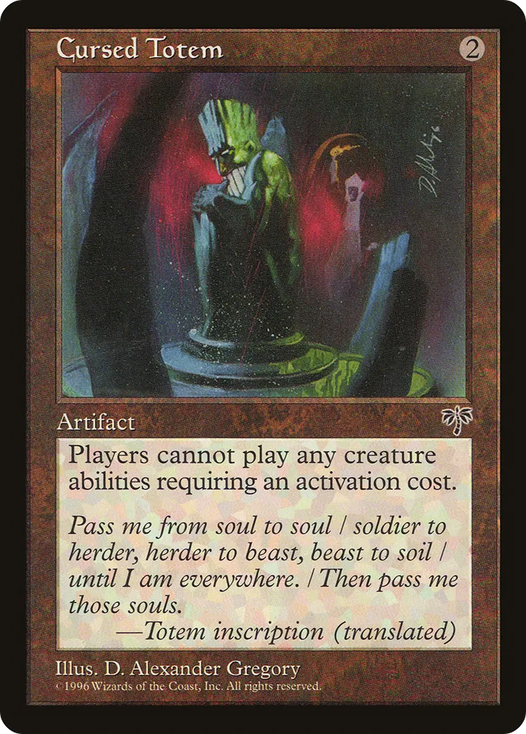 Cursed Totem — Mirage — Magic: The Gathering