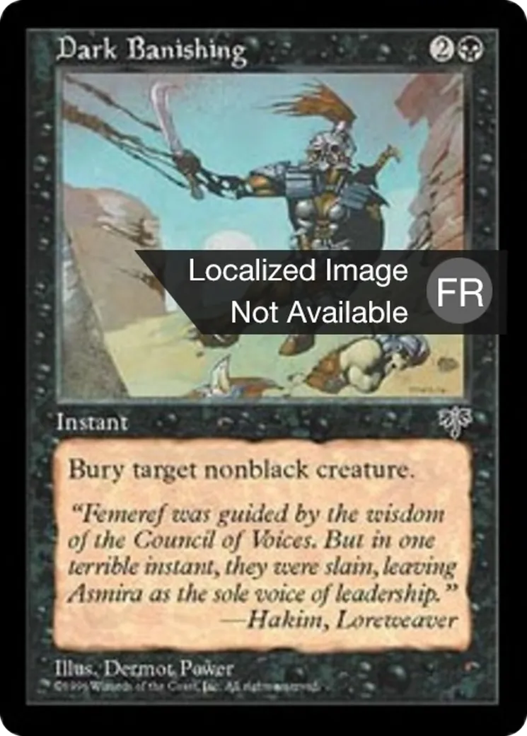 Obscur bannissement — Mirage — Magic: The Gathering