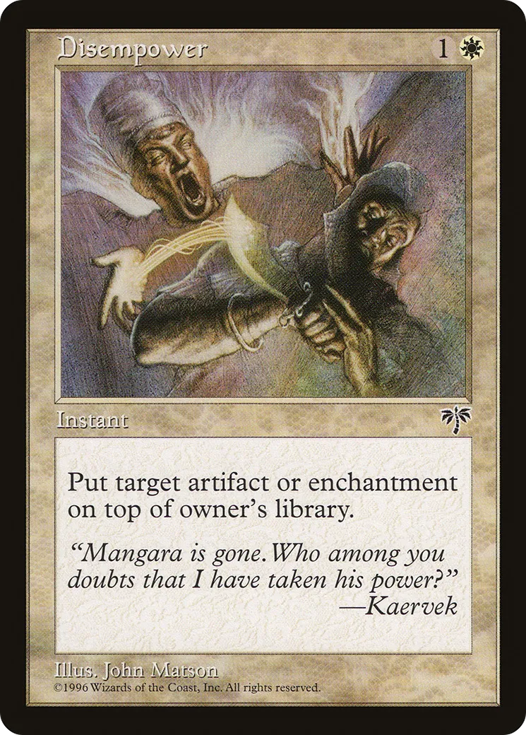 Disempower — Mirage — Magic: The Gathering
