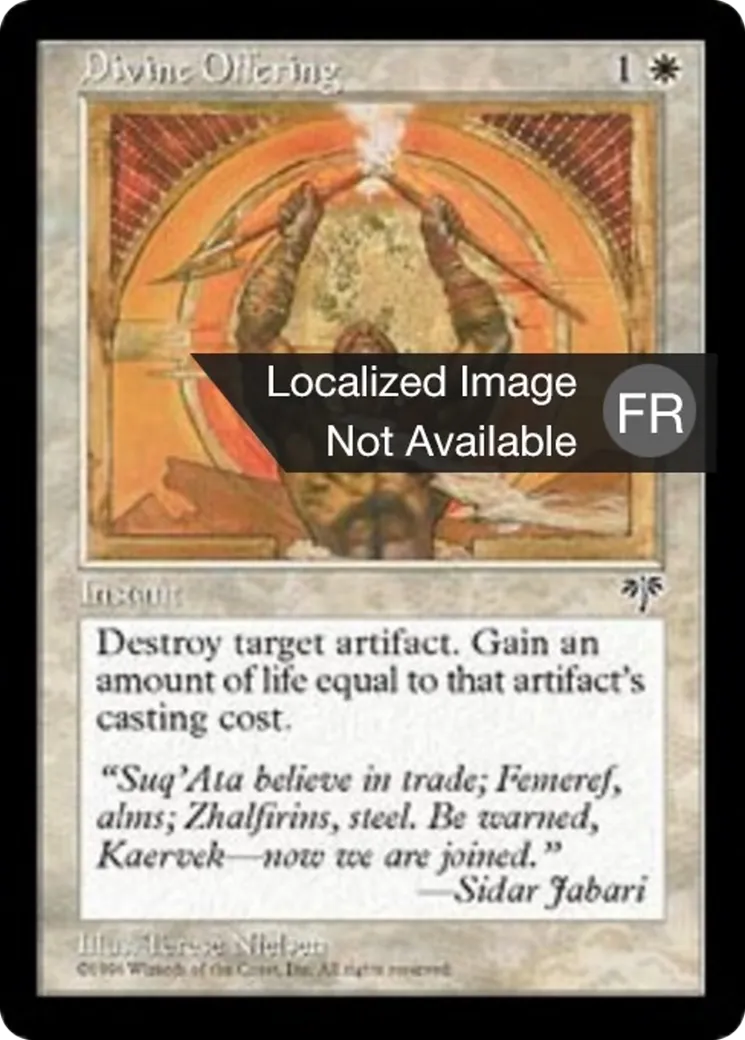 Offrande divine — Mirage — Magic: The Gathering