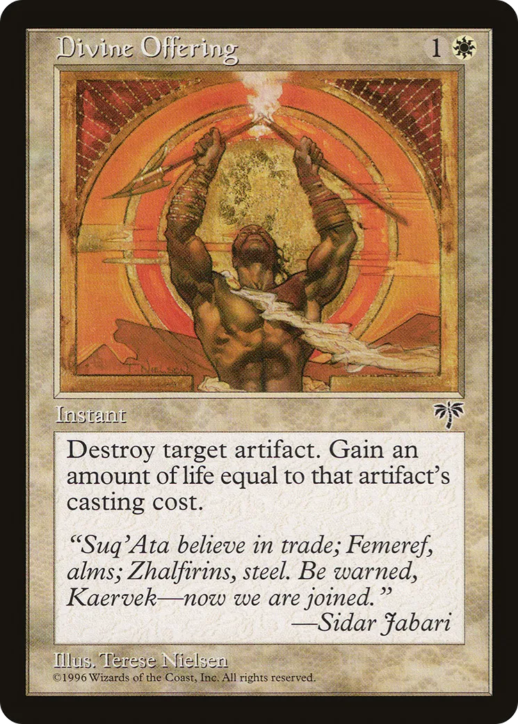 Divine Offering — Mirage — Magic: The Gathering