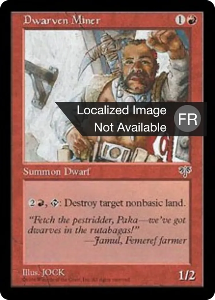 Mineur nain — Mirage — Magic: The Gathering