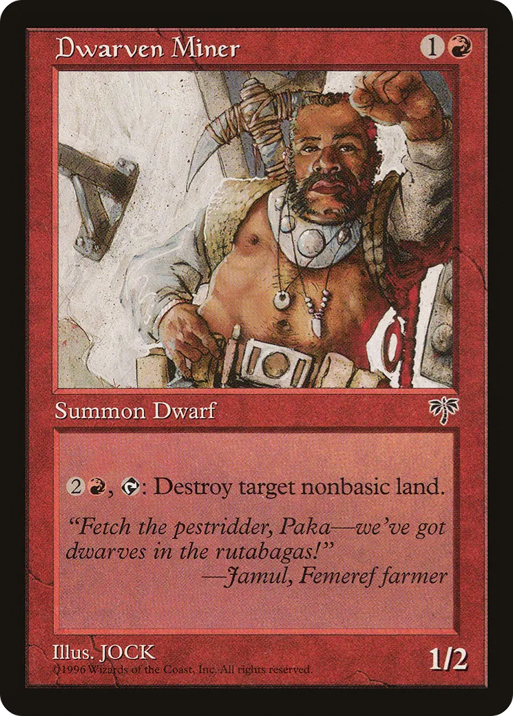 Dwarven Miner — Mirage — Magic: The Gathering