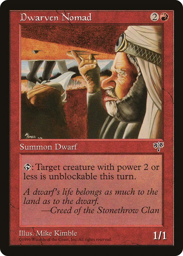 Dwarven Nomad — Mirage — Magic: The Gathering