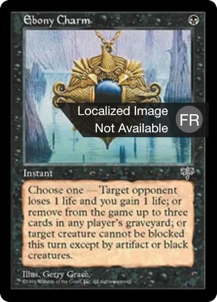 Charme d'ébène — Mirage — Magic: The Gathering