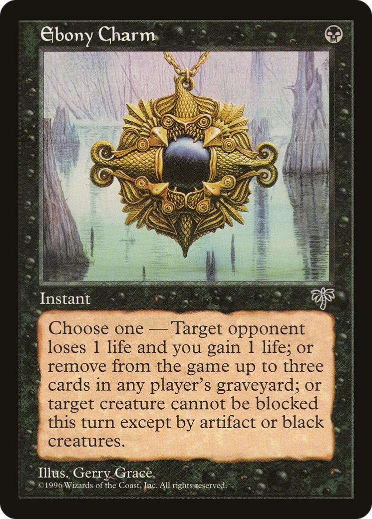 Ebony Charm — Mirage — Magic: The Gathering