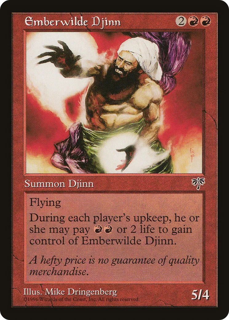 Emberwilde Djinn — Mirage — Magic: The Gathering
