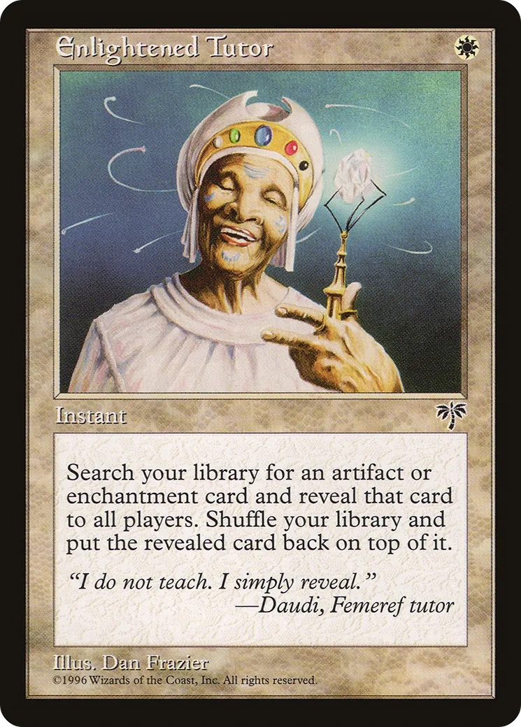 Enlightened Tutor — Mirage — Magic: The Gathering